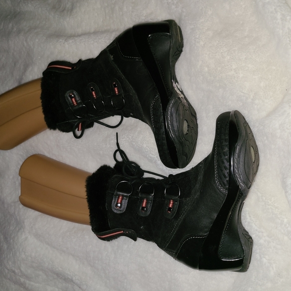 Jambu Size 7.5 Black Vegan Heeled Calf Boots - Picture 2 of 10